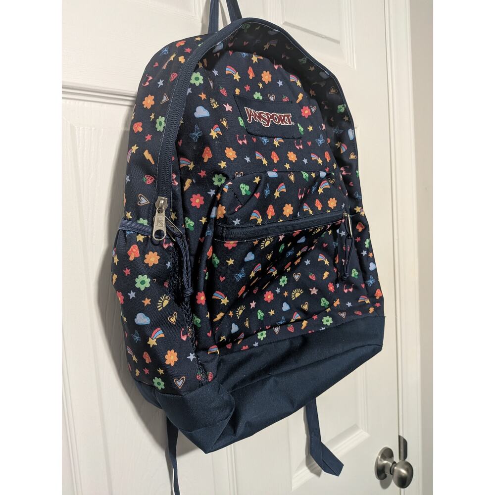 Jansport Cross Town Plus 17" Backpack Bookbag w/ 15" Laptop Sleeve Slice of Fun - Picture 2 of 11